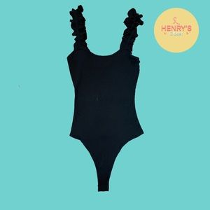 Wild Honey Women’s Ruffle Detail Bodysuit